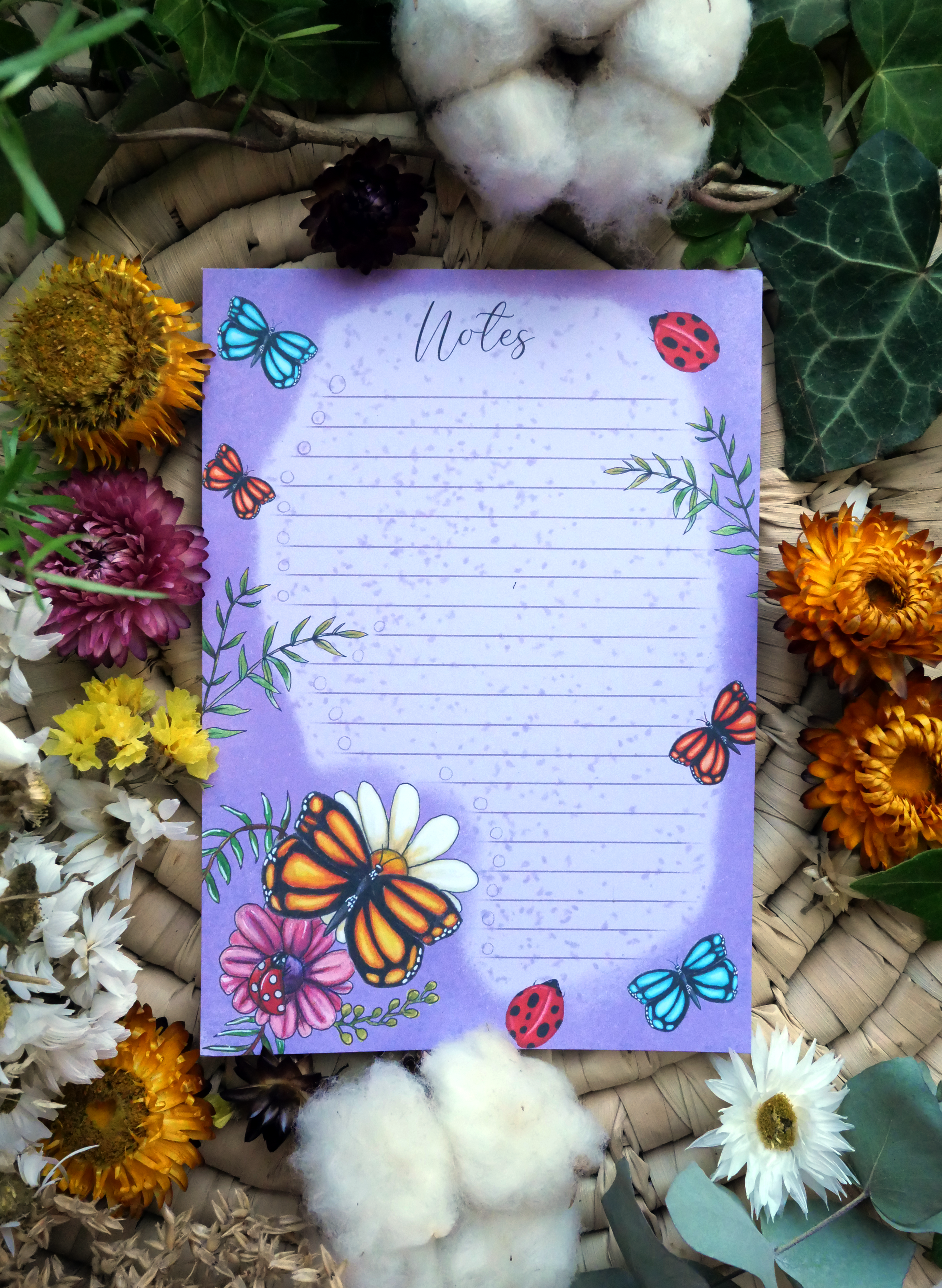 Bloc-notes Papillons IMPARFAIT