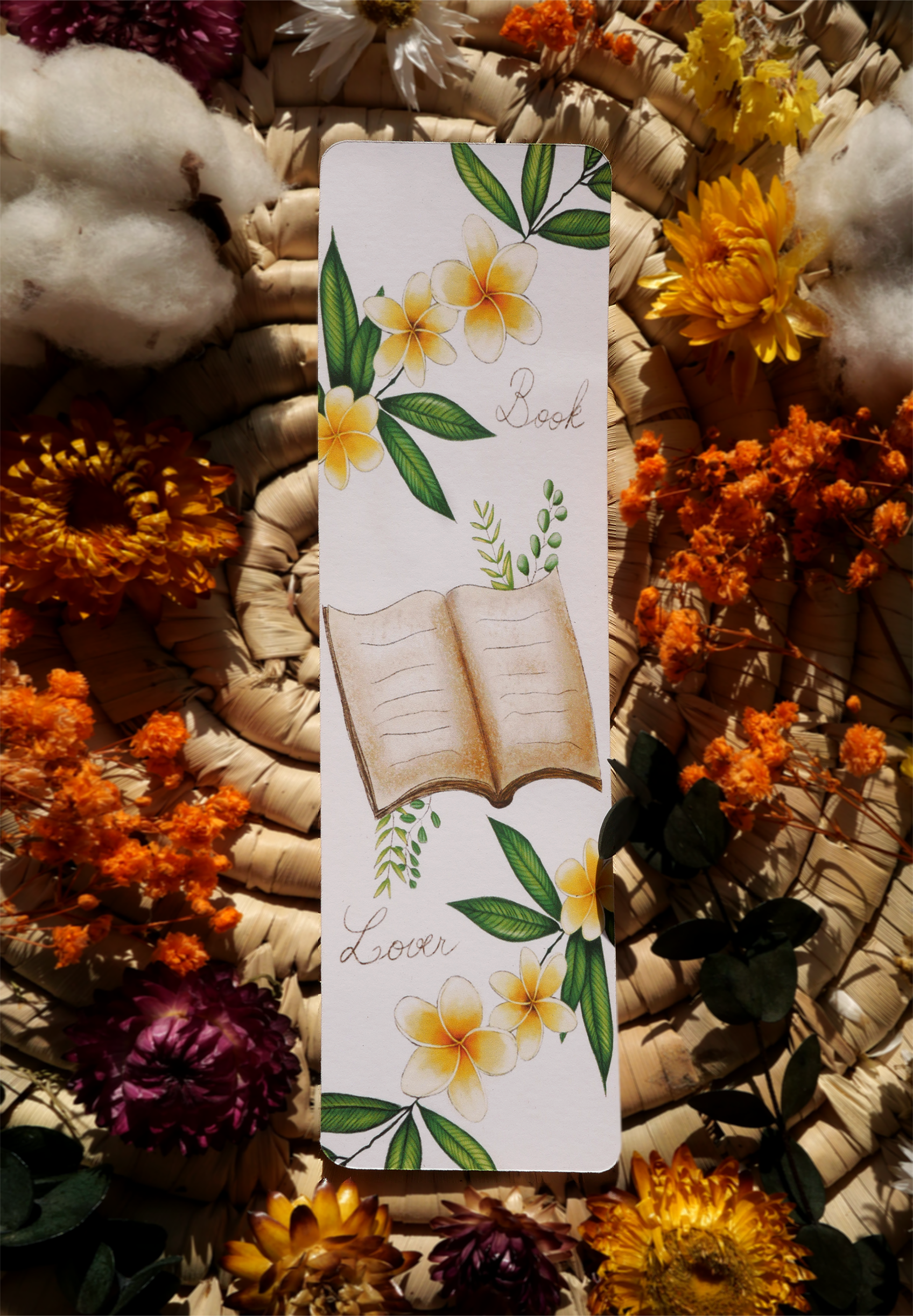 Marque-page Livre frangipanier