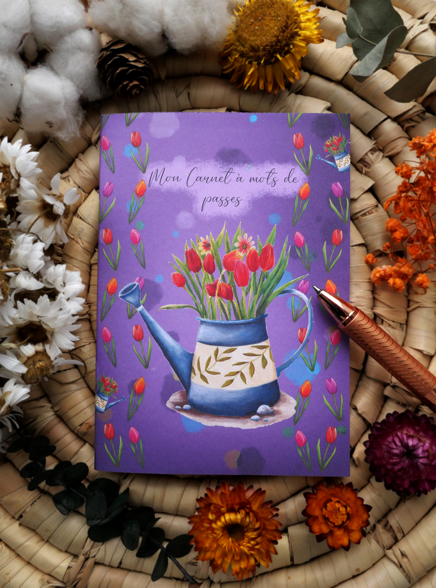 Carnet à Mots de passe Tulipes IMPARFAIT