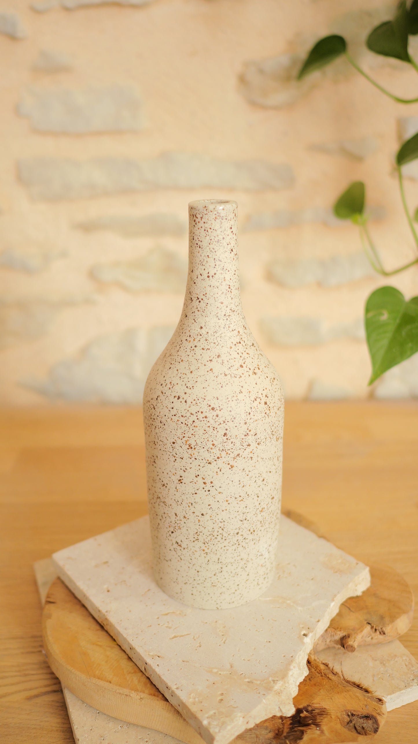 Vase pyrité bouteille