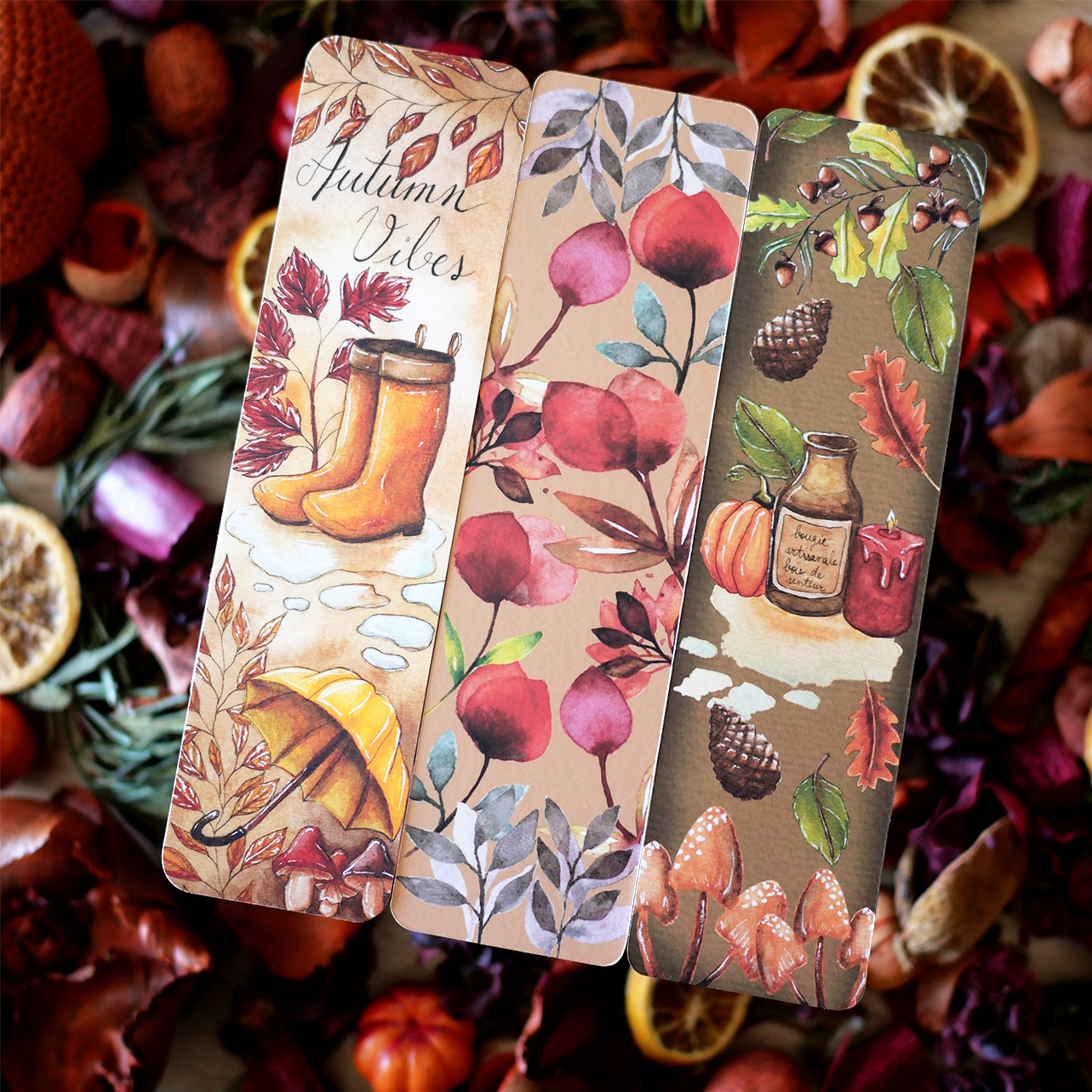 Lot de 3 Marque-pages N°6