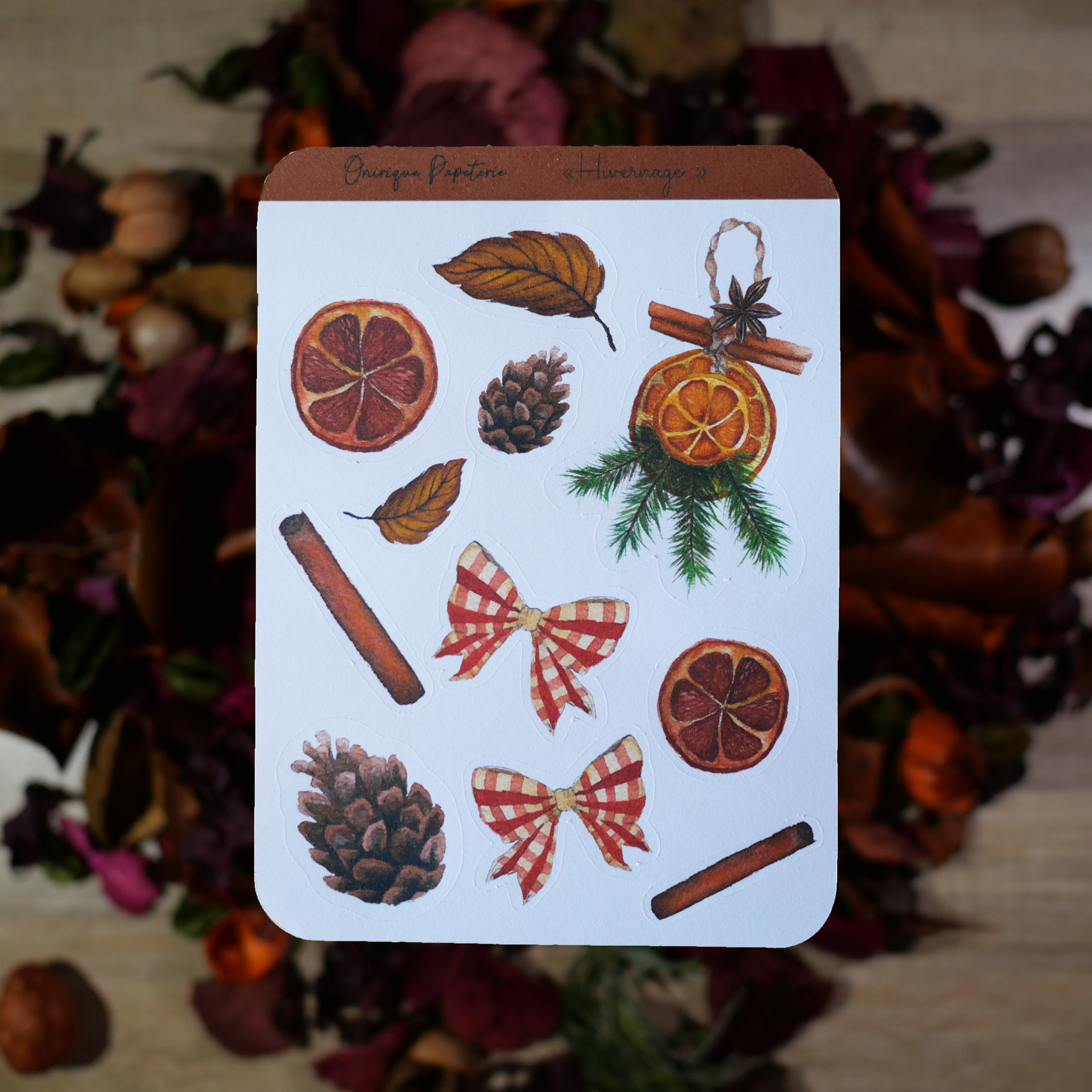 Planche de 11 Stickers "Hivernage"