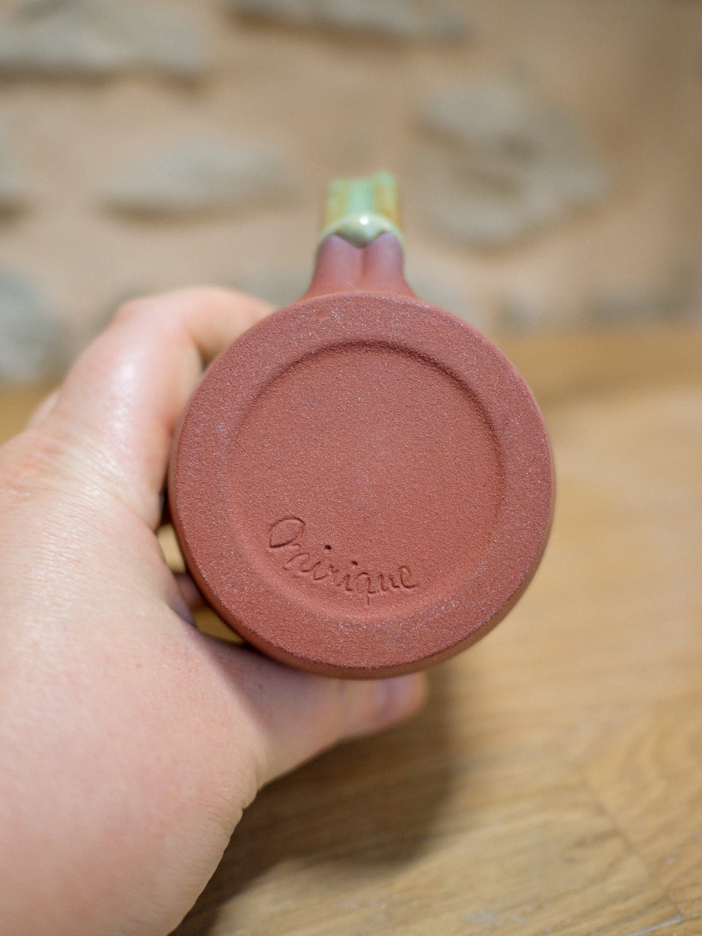 Mug rouge Lagon avec anse