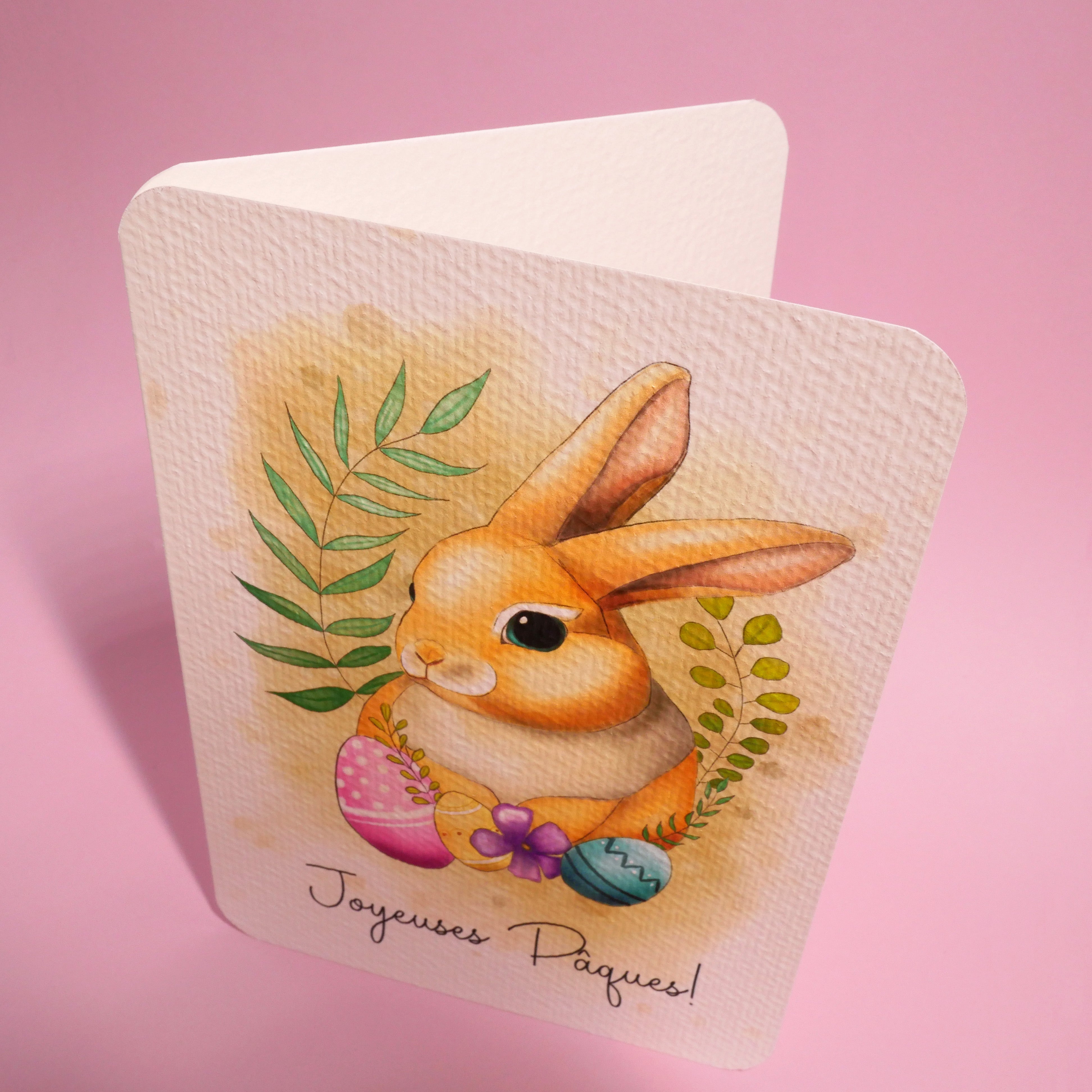 Carte Pâques Lapin de Pâques