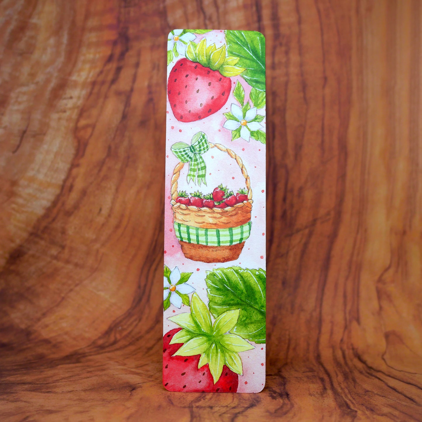 Marque-page Panier de fraises IMPARFAIT
