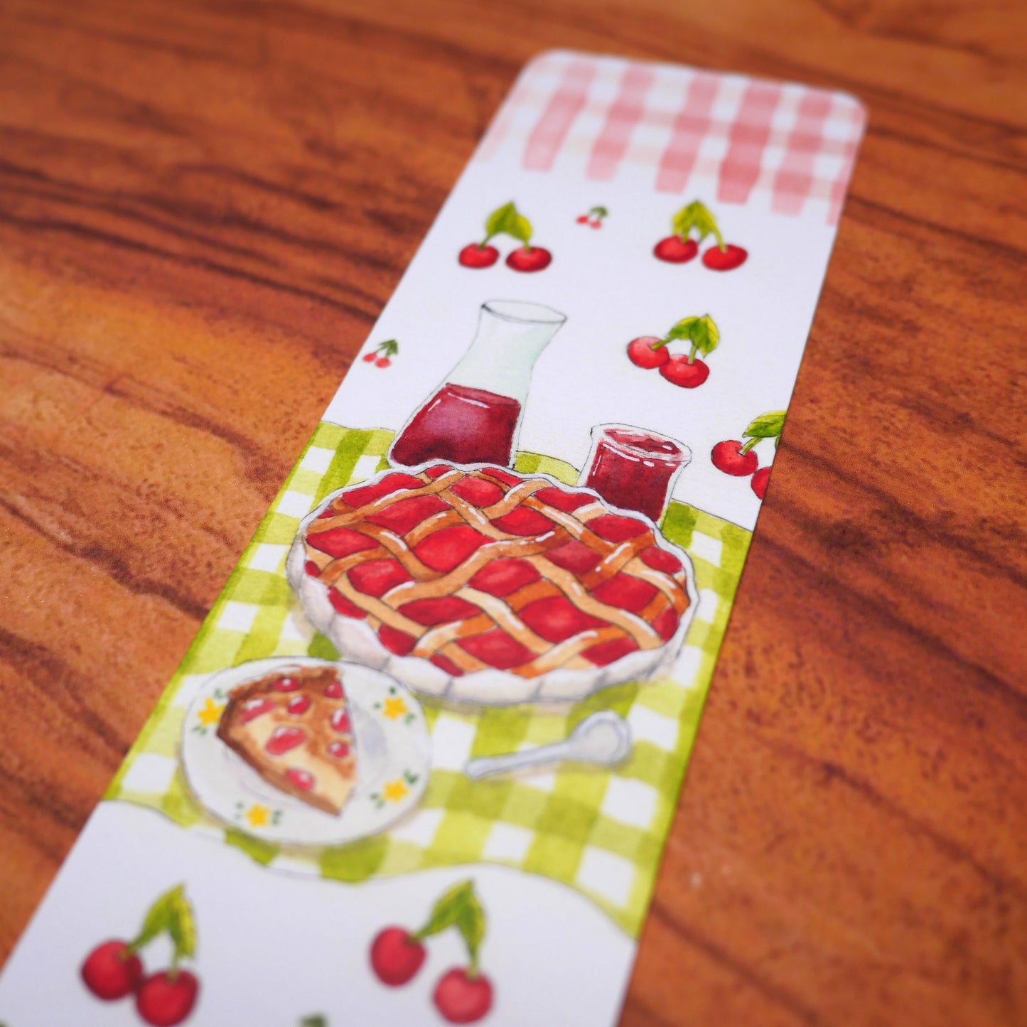 Marque-page cherry pie