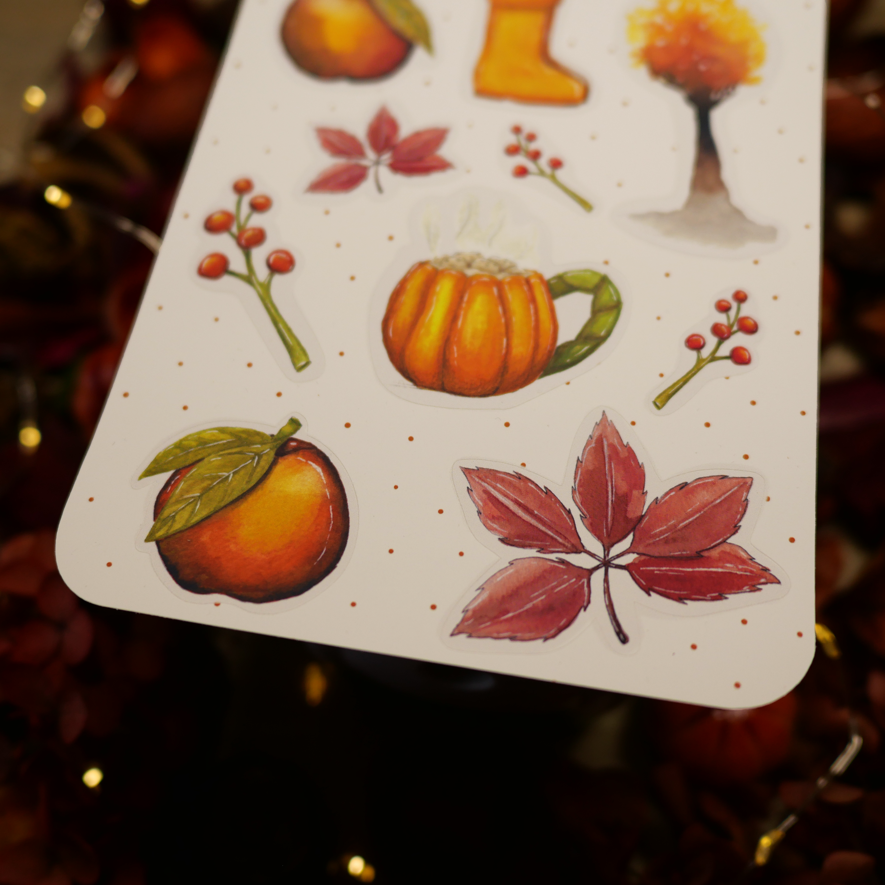 Planche de 10 Stickers "Couleurs d'automne"