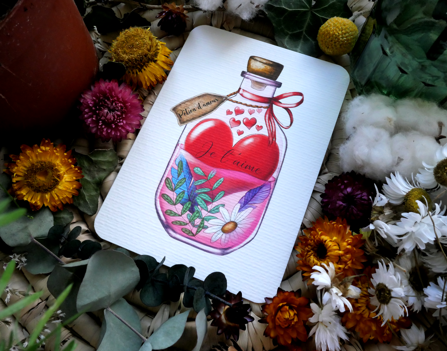 Carte Potion "Je t'aime"