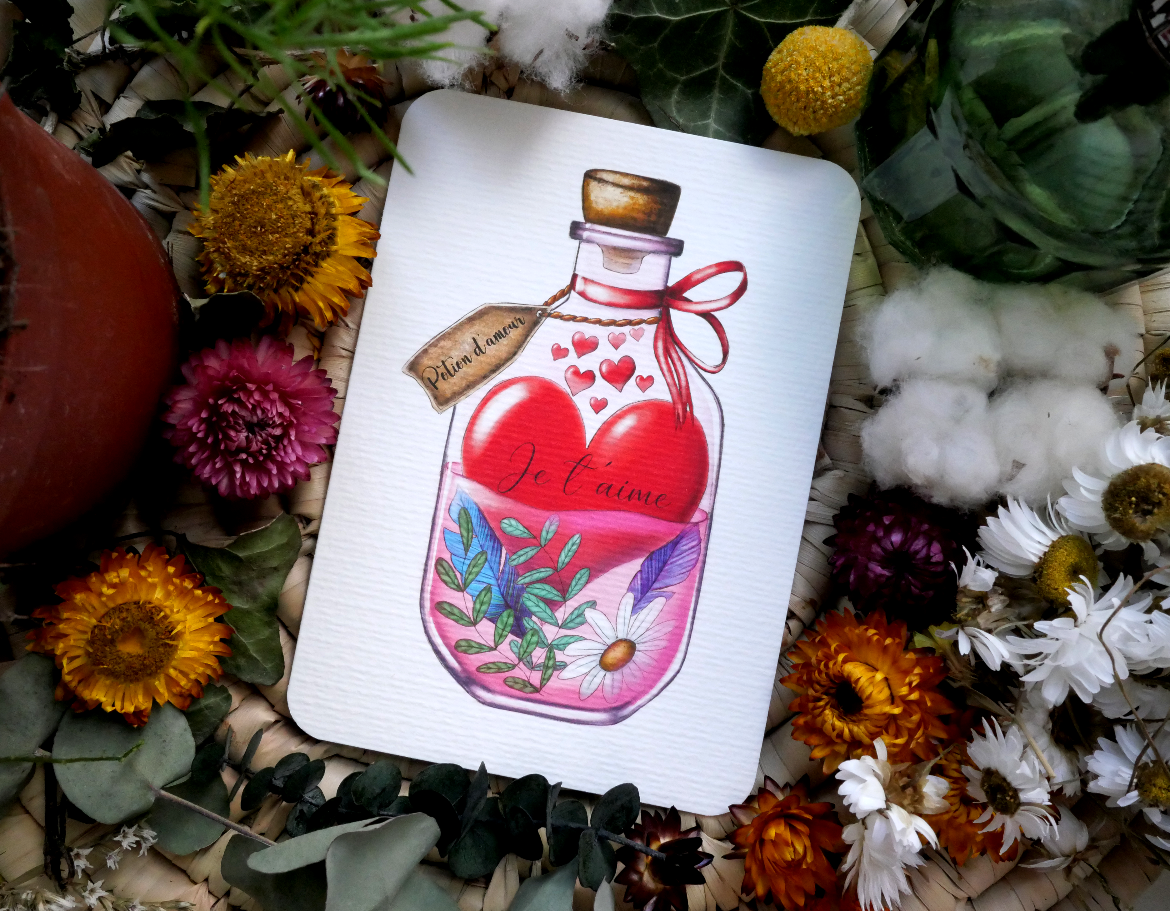 Carte Potion "Je t'aime"