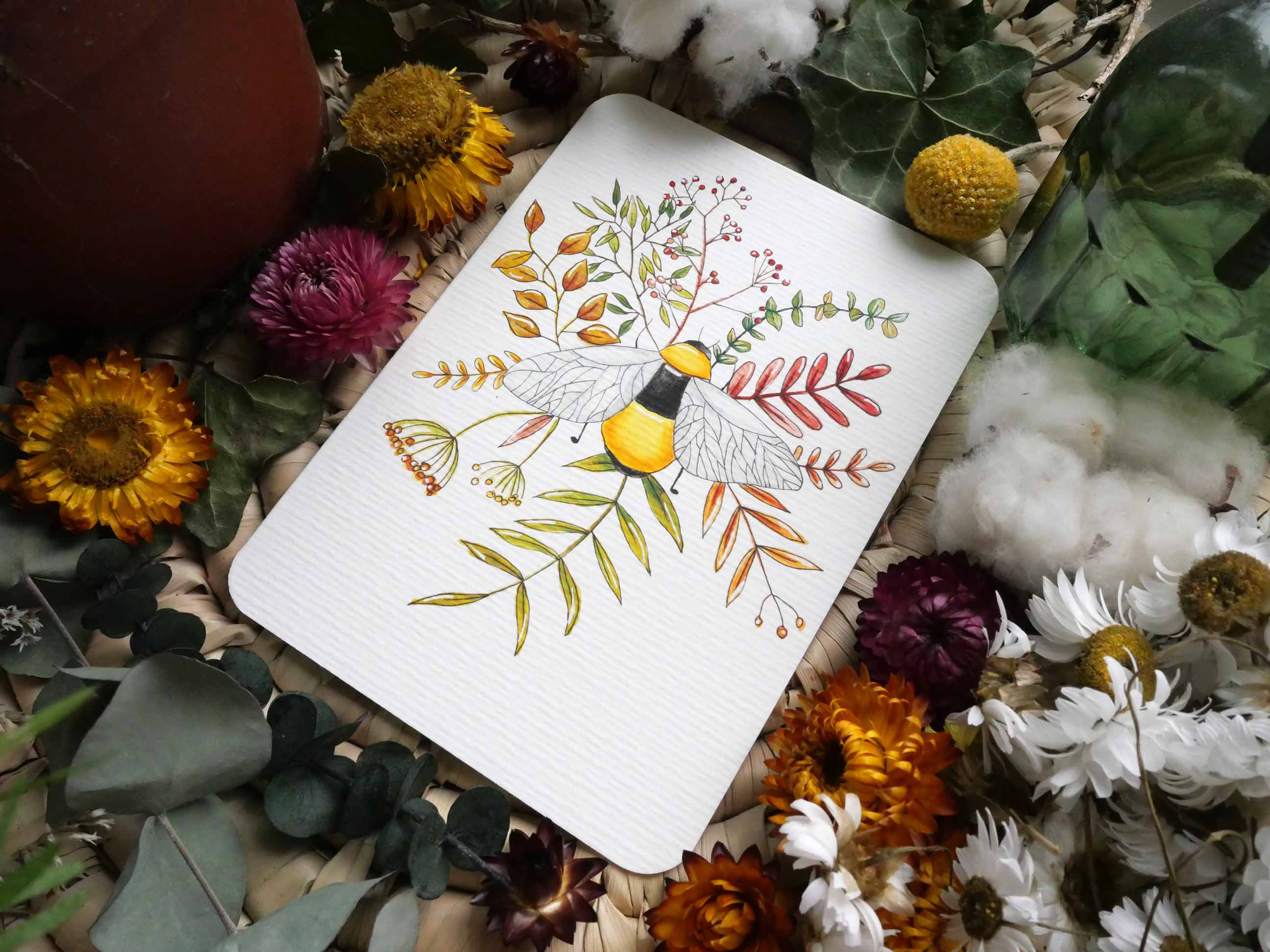 Carte Abeille Sans texte