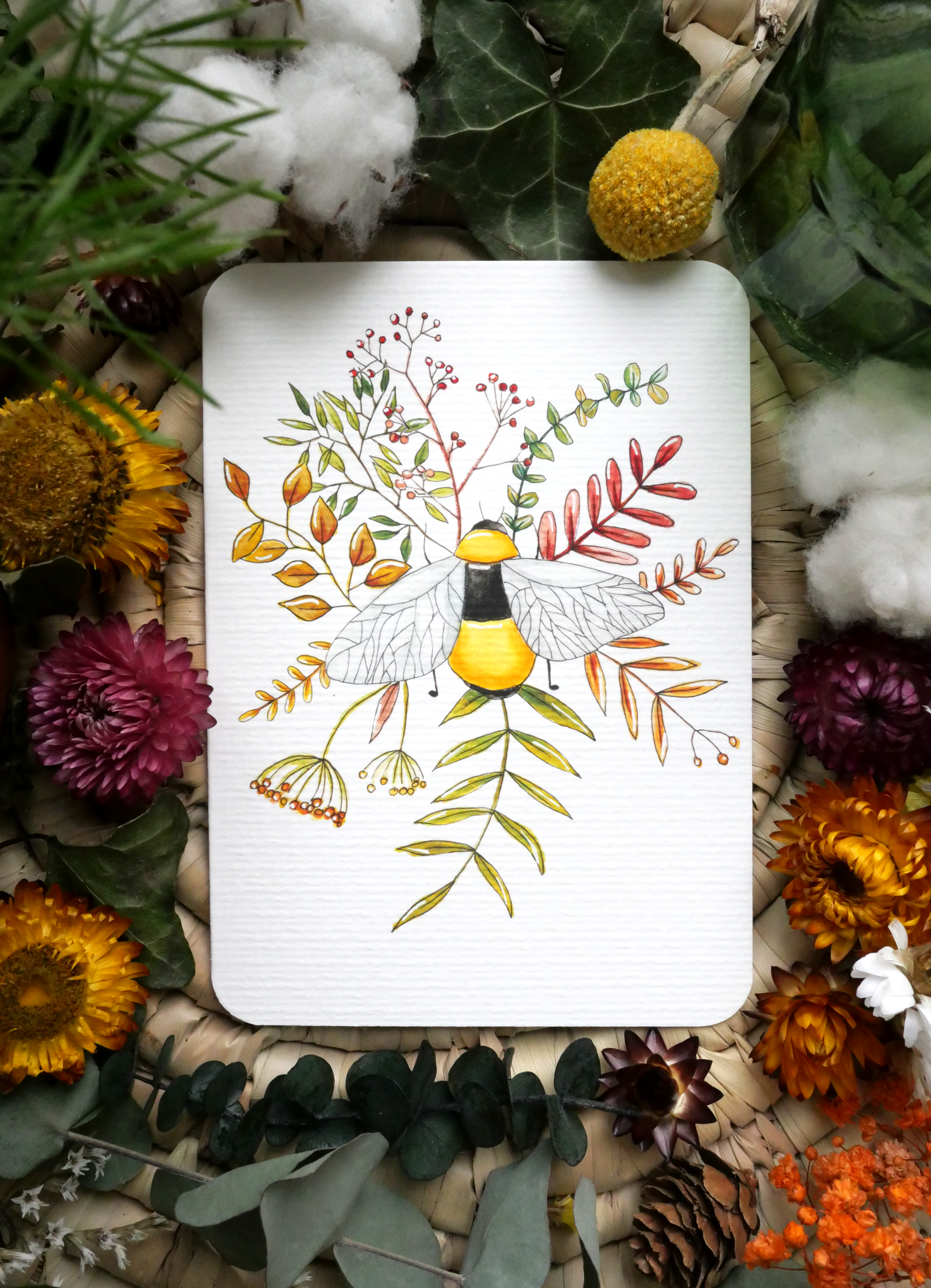 Carte Abeille Sans texte