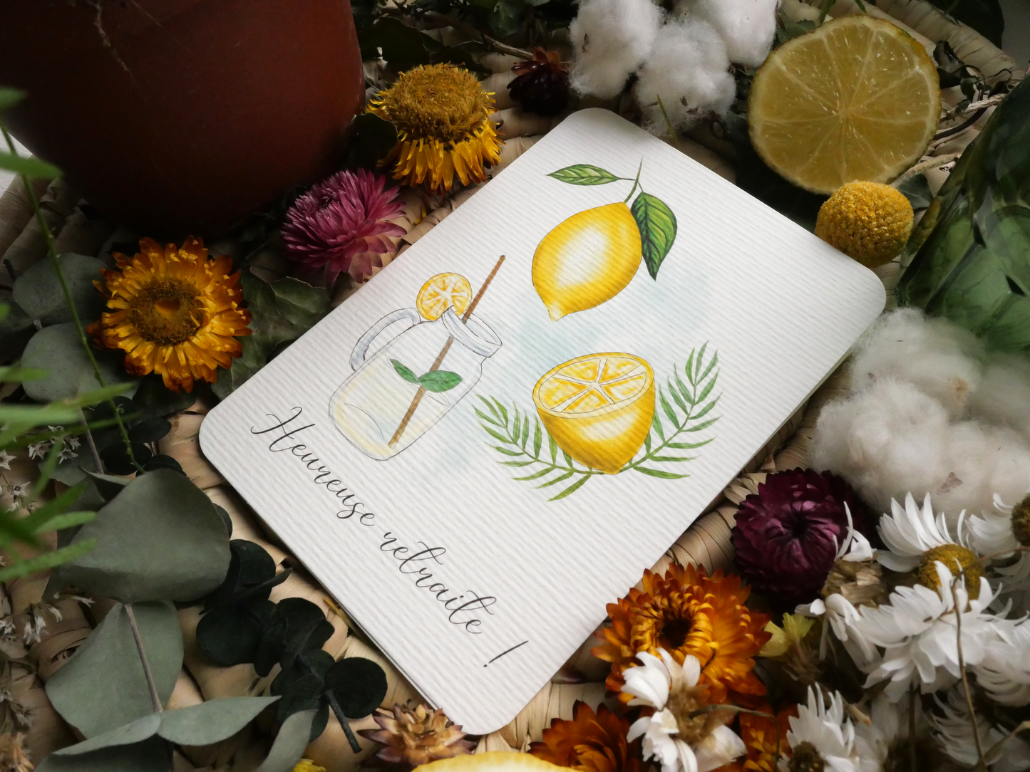 Carte Citron "Heureuse Retraite"