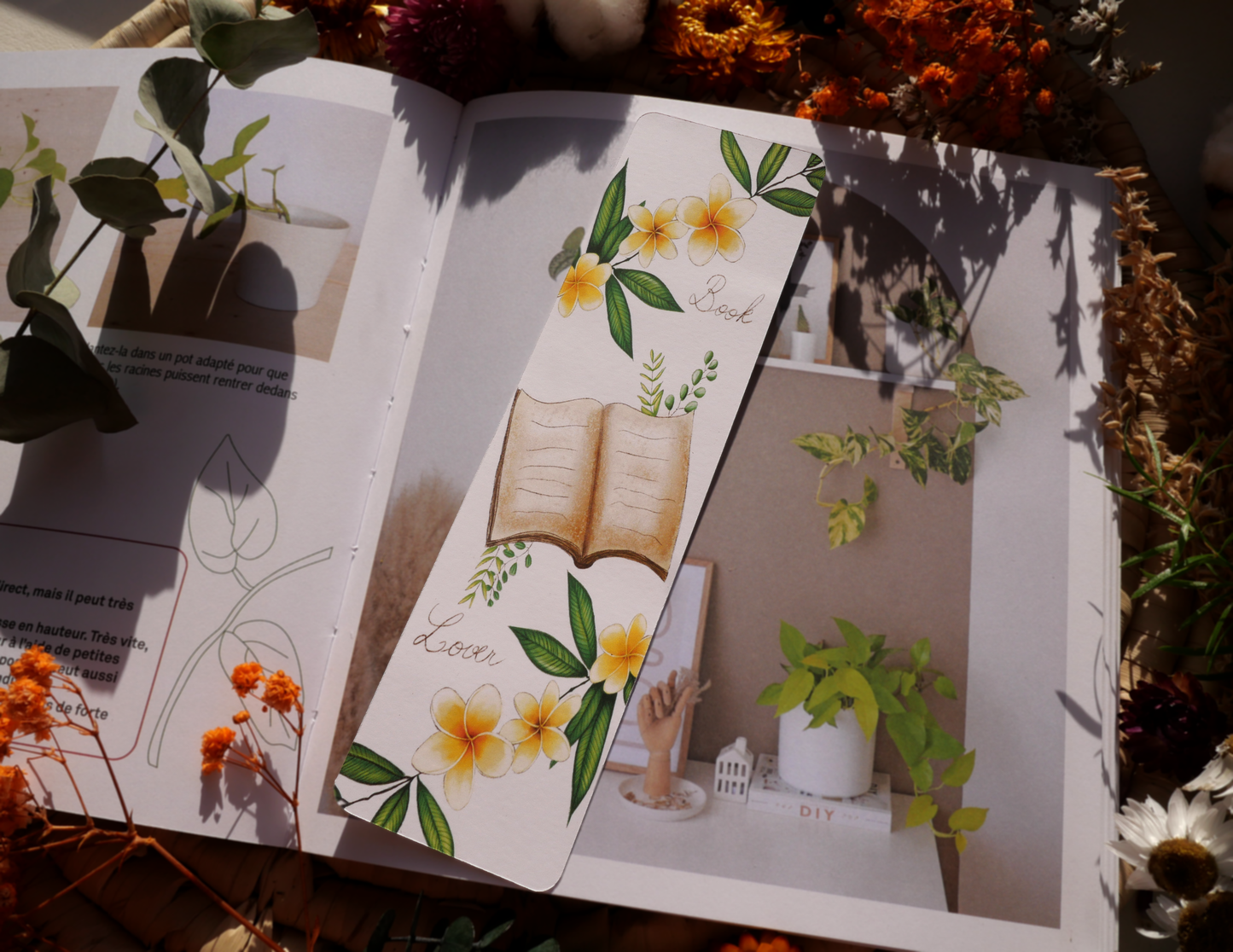 Marque-page Livre frangipanier