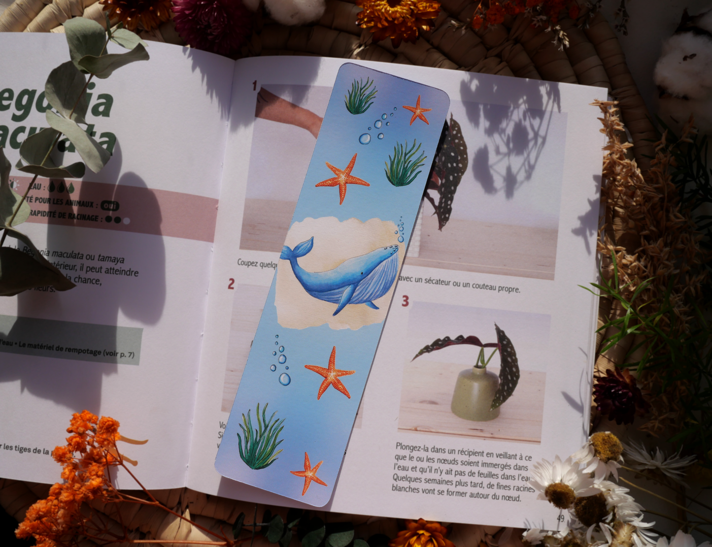Marque-page Baleine