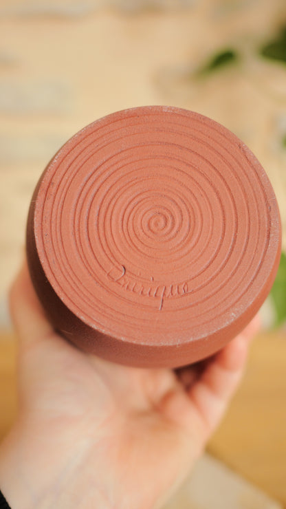 Vase soliflore grès rouge