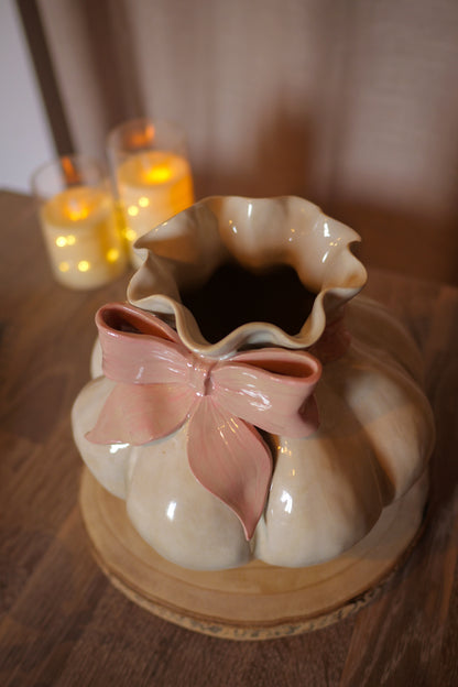 Claytober - Vase nœud rose