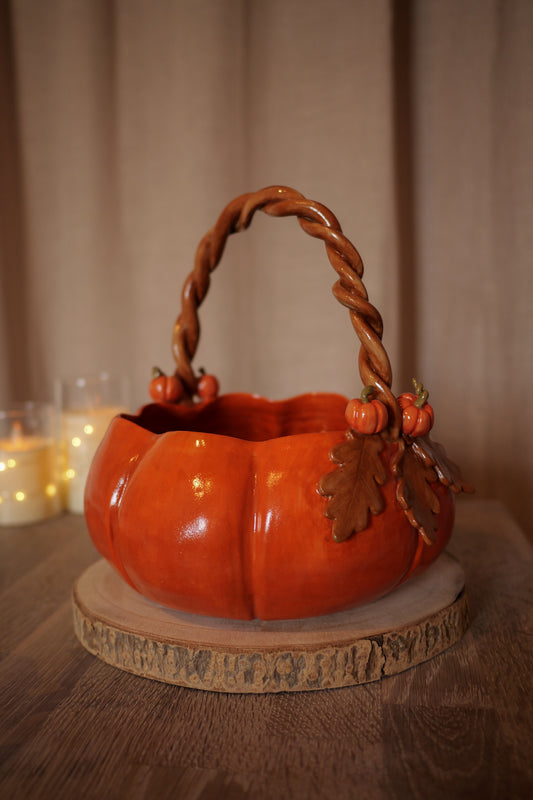 Claytober - Panier citrouille