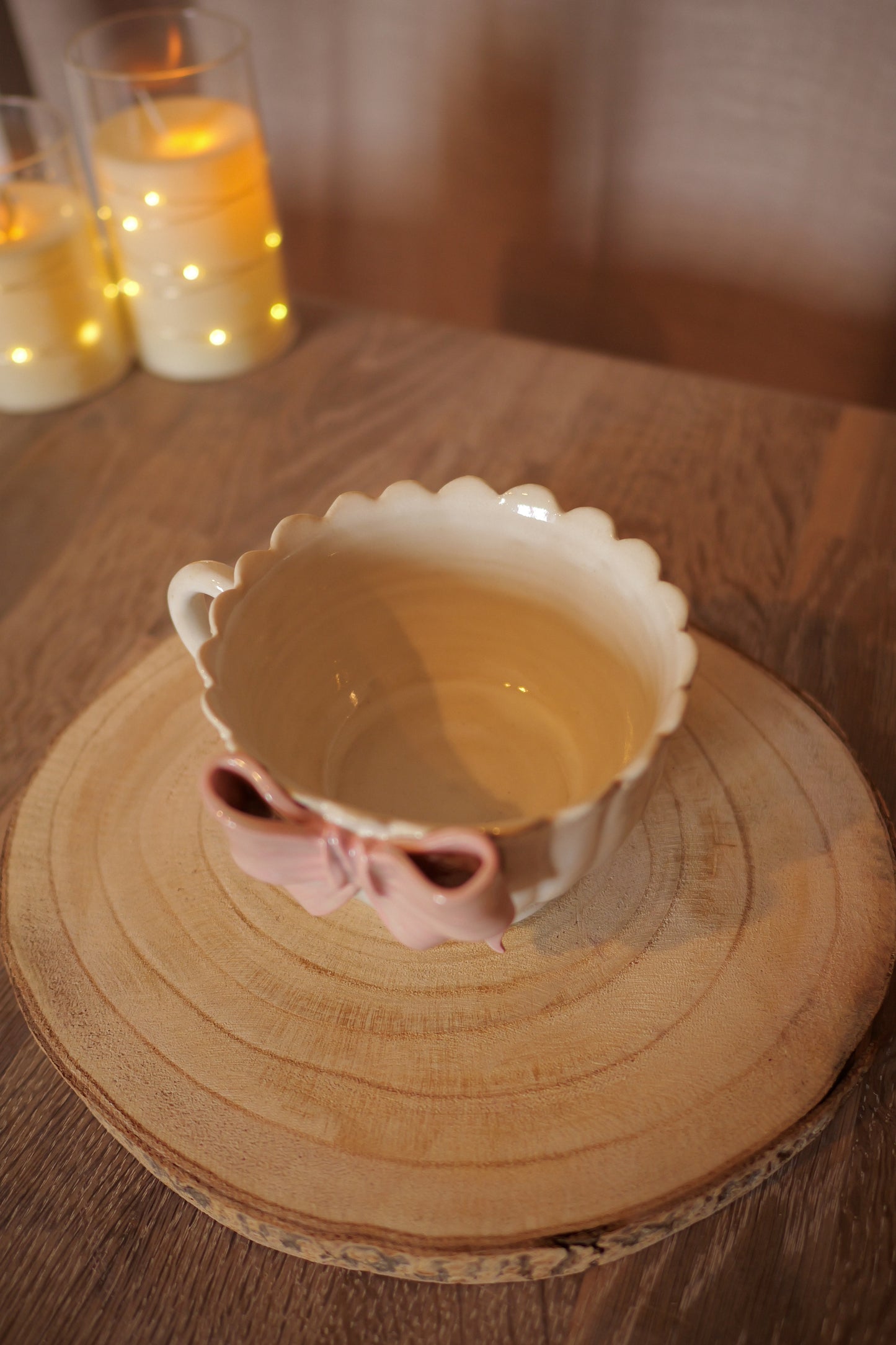 Claytober - Mug nœud rose