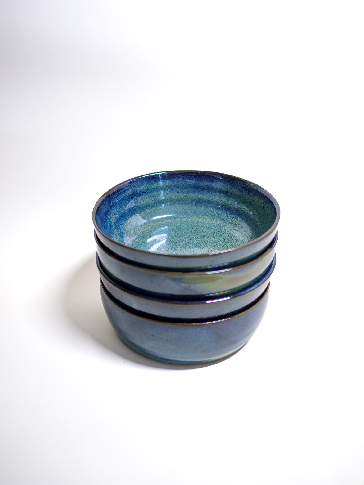 Assiette creuse bleu