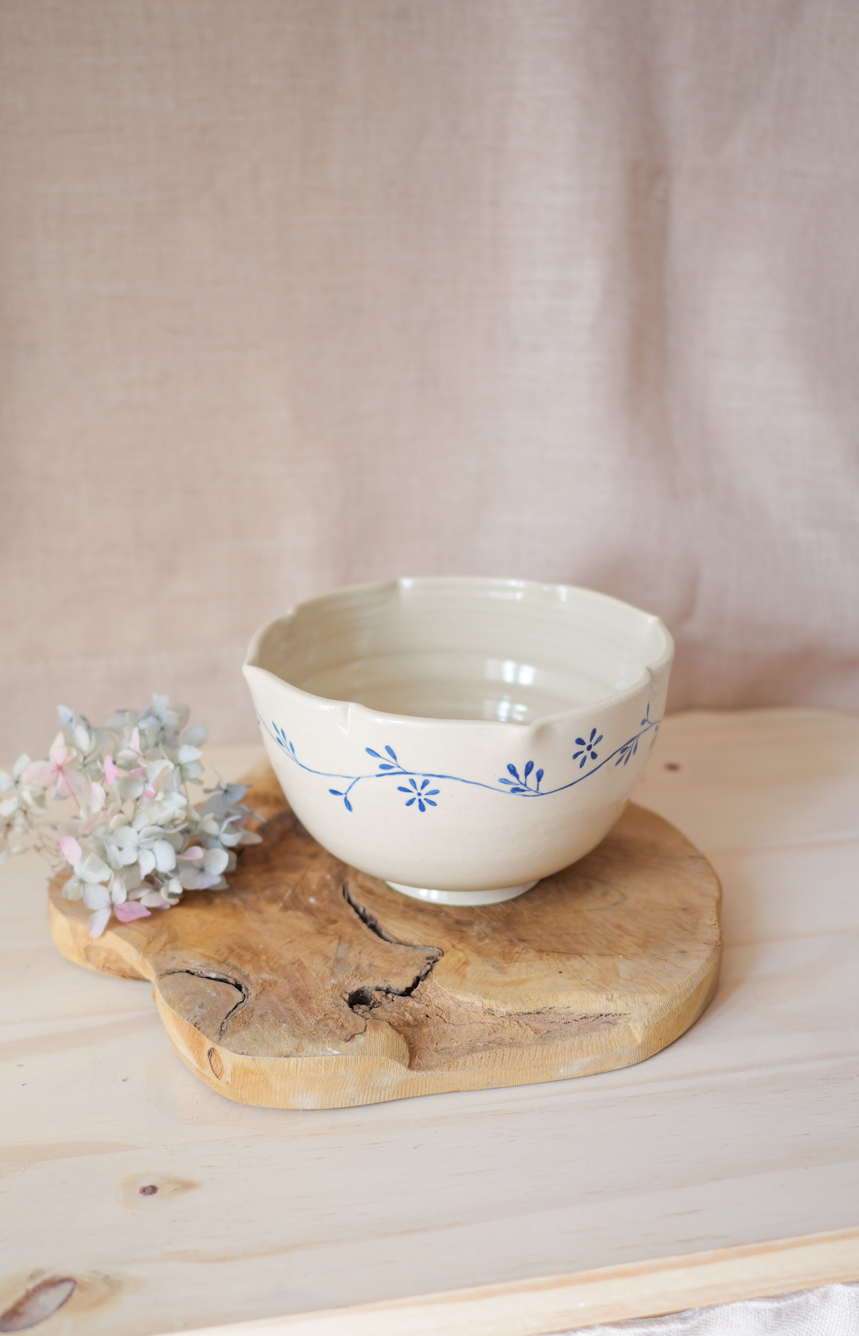 Bol Fleuri Bleu