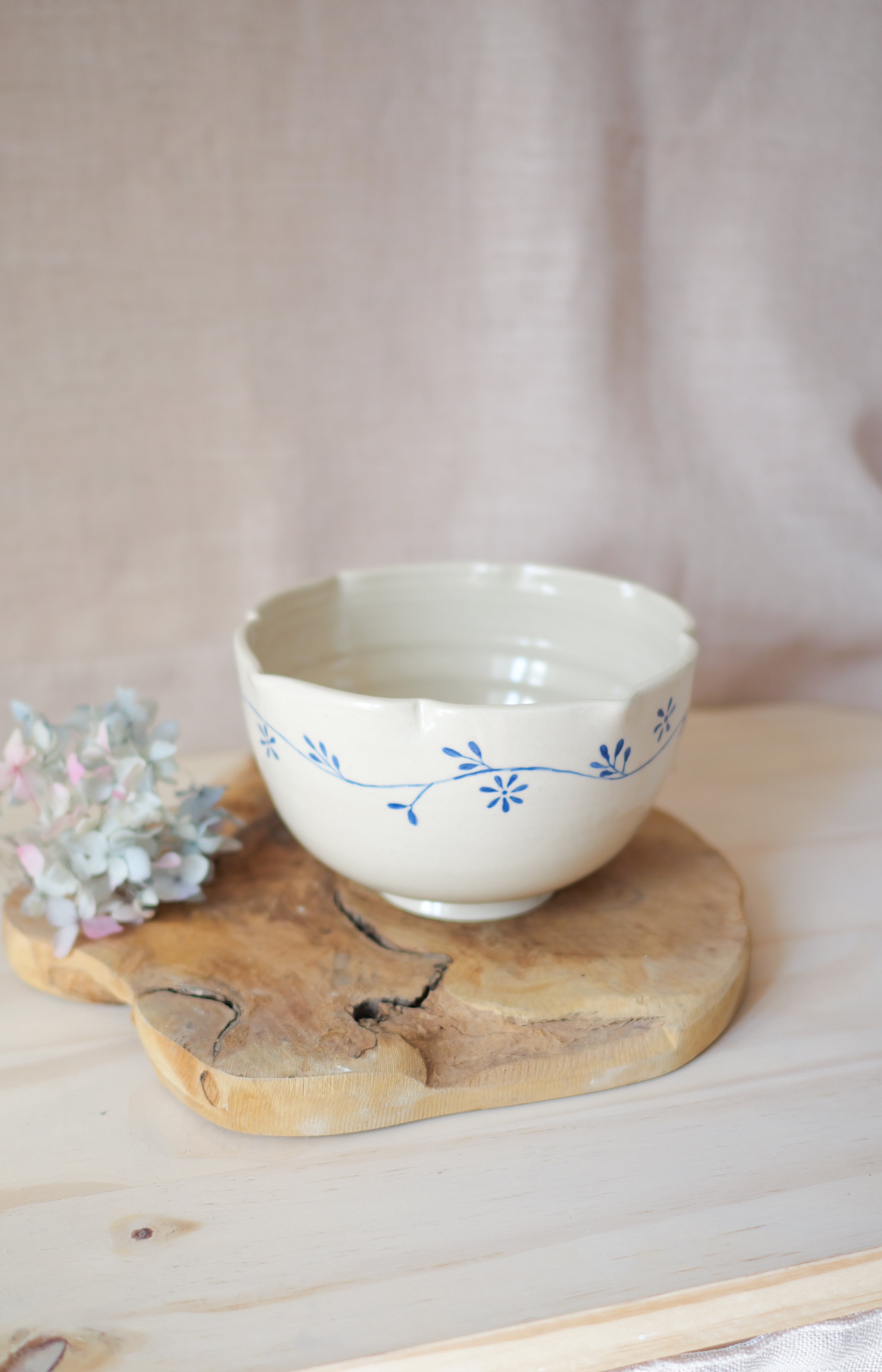 Bol Fleuri Bleu